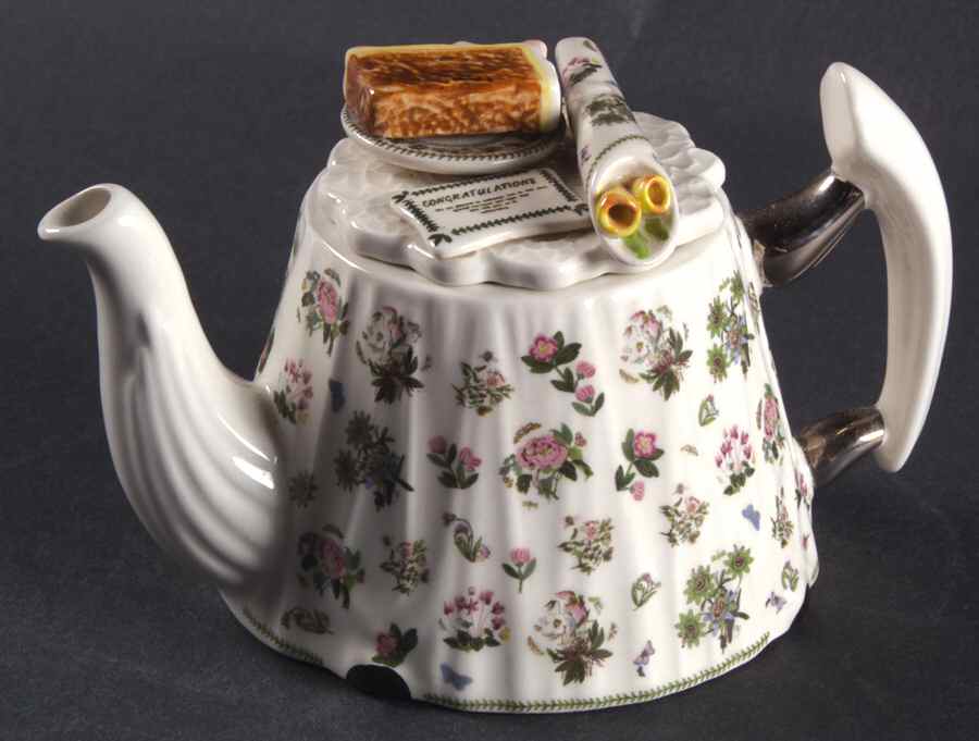 Botanic Garden Mini Figural Teapot & Lid by Portmeirion-1