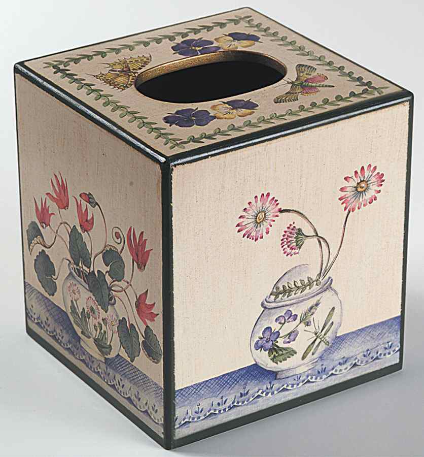 Botanic Garden Square Tissue Box Cover by Portmeirion-1