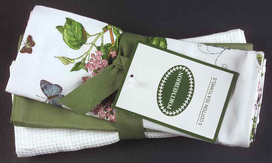Botanic Garden (Set of 3) Cloth Tea Towel by Portmeirion-1