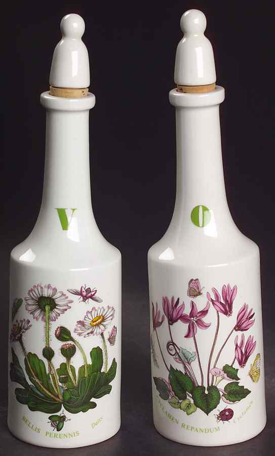 Botanic Garden Vinegar and Oil Set with Stoppers by Portmeirion-1