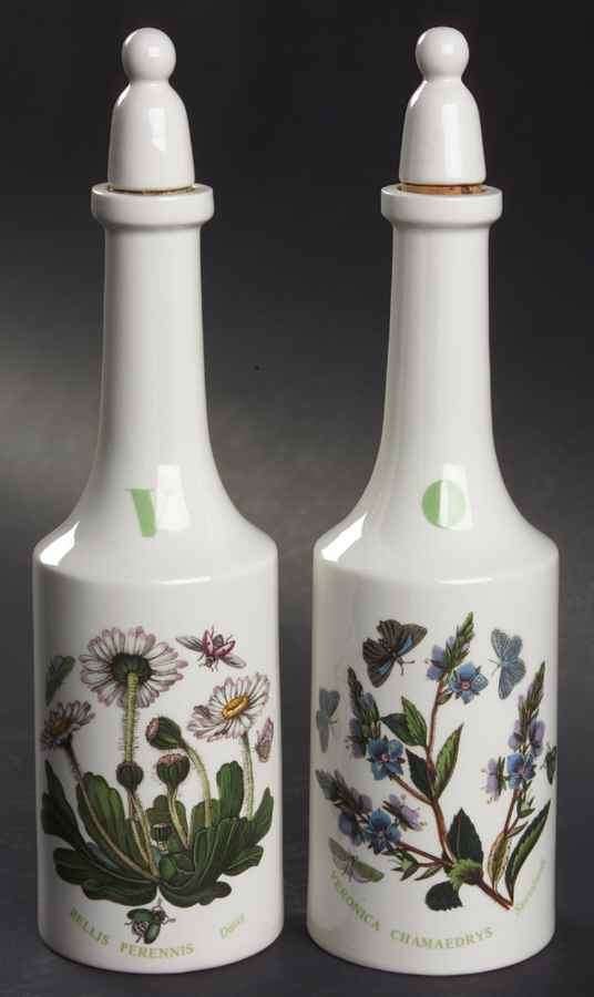 Botanic Garden Vinegar and Oil Set with Stoppers by Portmeirion-1