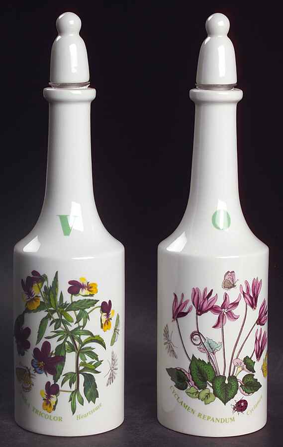 Botanic Garden Vinegar and Oil Set with Stoppers by Portmeirion-1
