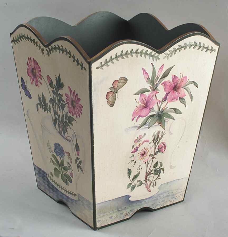 Botanic Garden Waste Basket Wood by Portmeirion-1