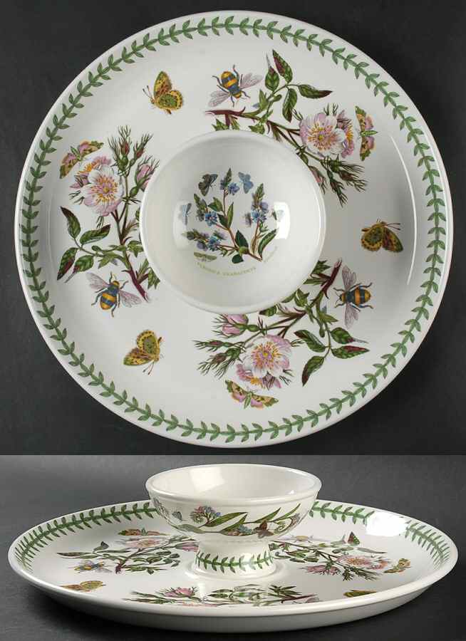 Botanic Garden Chip/Dip Set (Uses Sorbet for Dip) by Portmeirion-1