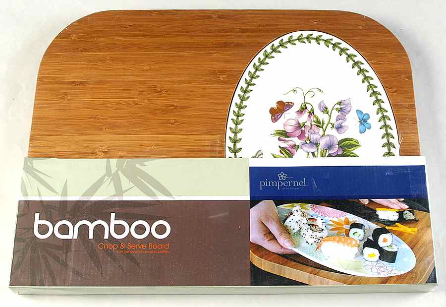 Botanic Garden Bamboo/Wood Chop & Serve Board by Portmeirion-1