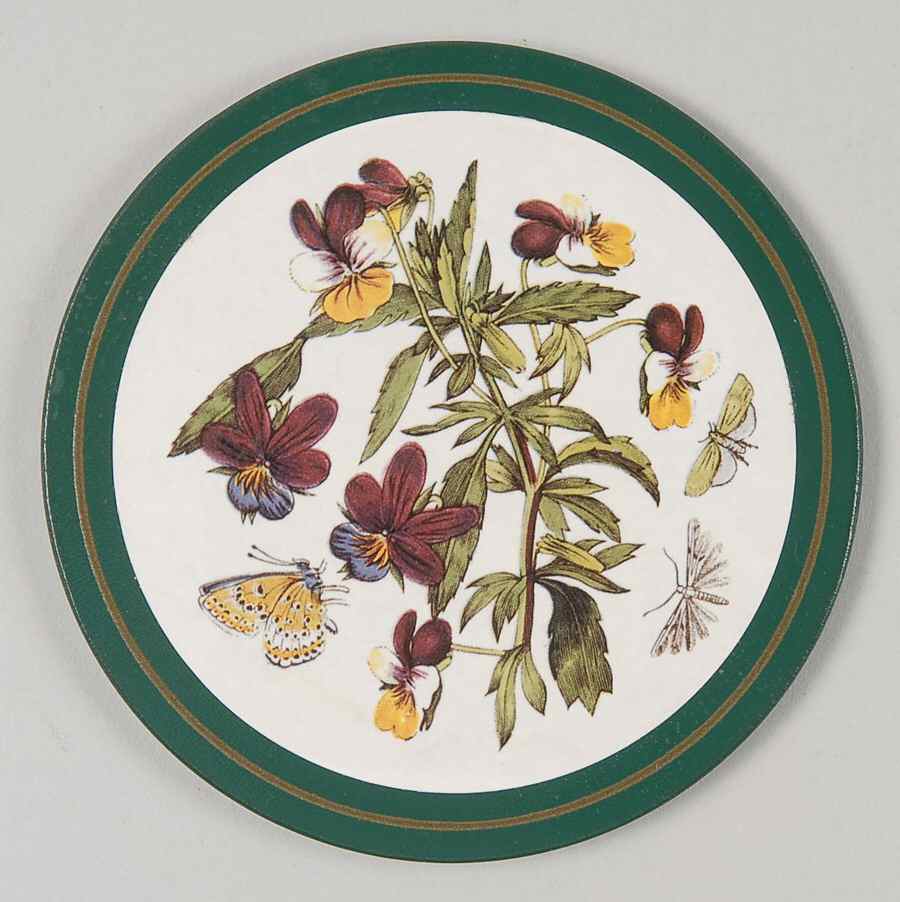 Botanic Garden Round Cork Back Coaster by Portmeirion-1