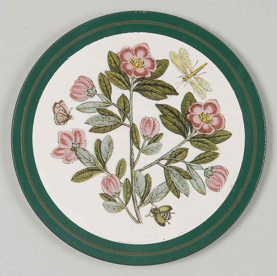 Botanic Garden Round Cork Back Coaster by Portmeirion-1