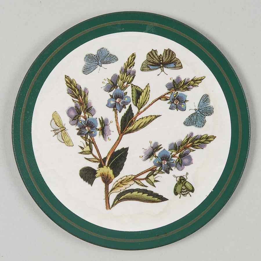 Botanic Garden Round Cork Back Coaster by Portmeirion-1