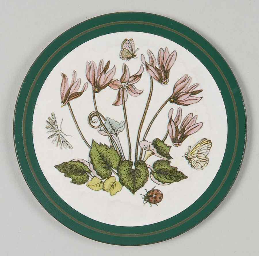Botanic Garden Round Cork Back Coaster by Portmeirion-1