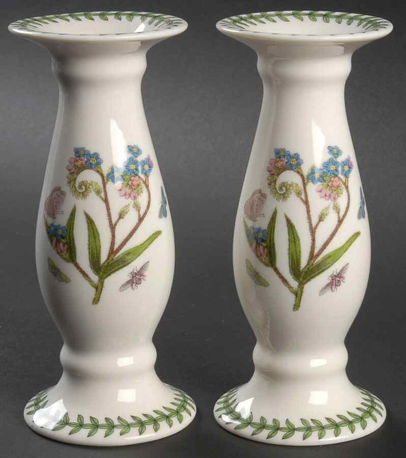 Botanic Garden 6" Candlestick - Set of 2 by Portmeirion-1