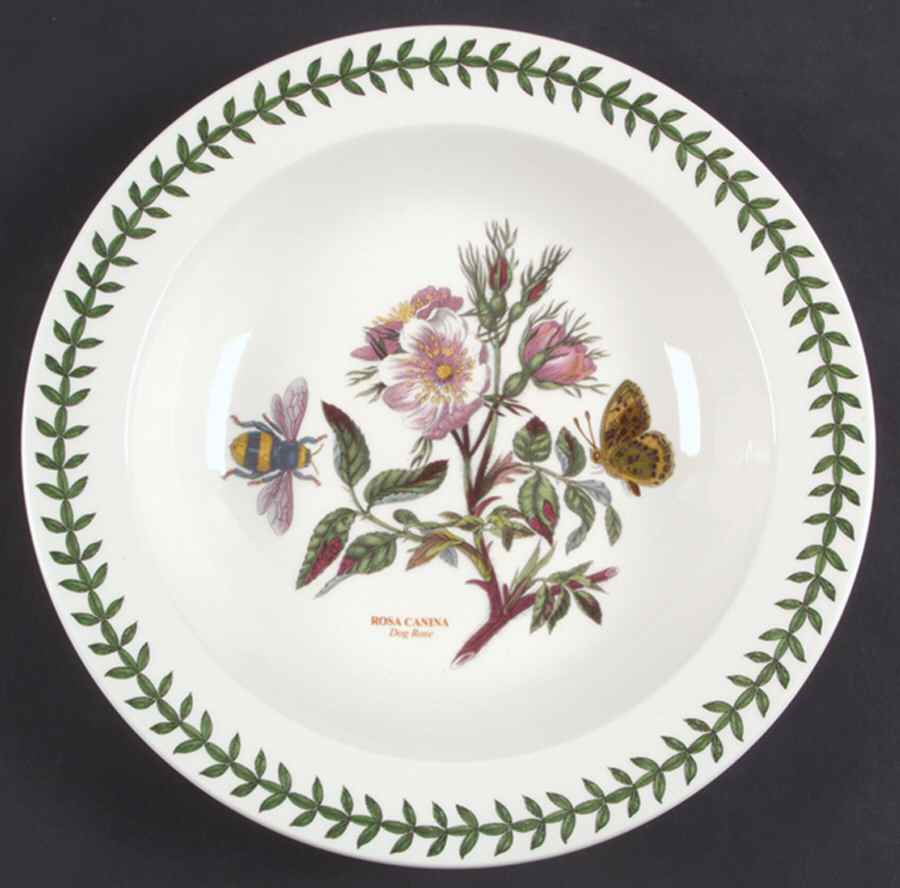 Botanic Garden Large Rim Soup Bowl by Portmeirion-1