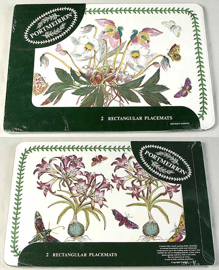 Botanic Garden (Set of 2 Motifs) 17" Large Corkboard Placemats by Portmeirion-1