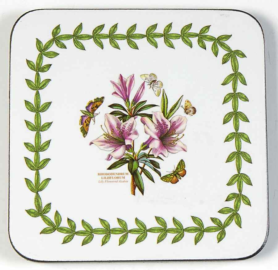 Botanic Garden Square Corkback Coaster by Portmeirion-1