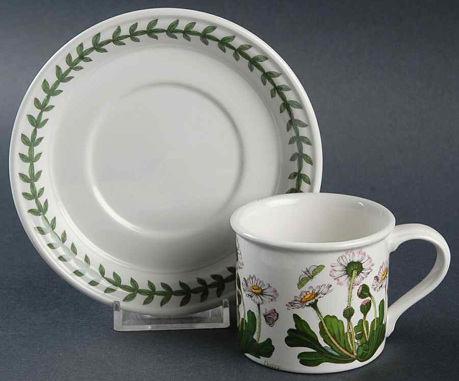 Botanic Garden Flat Demitasse Cup & Saucer Set by Portmeirion-1