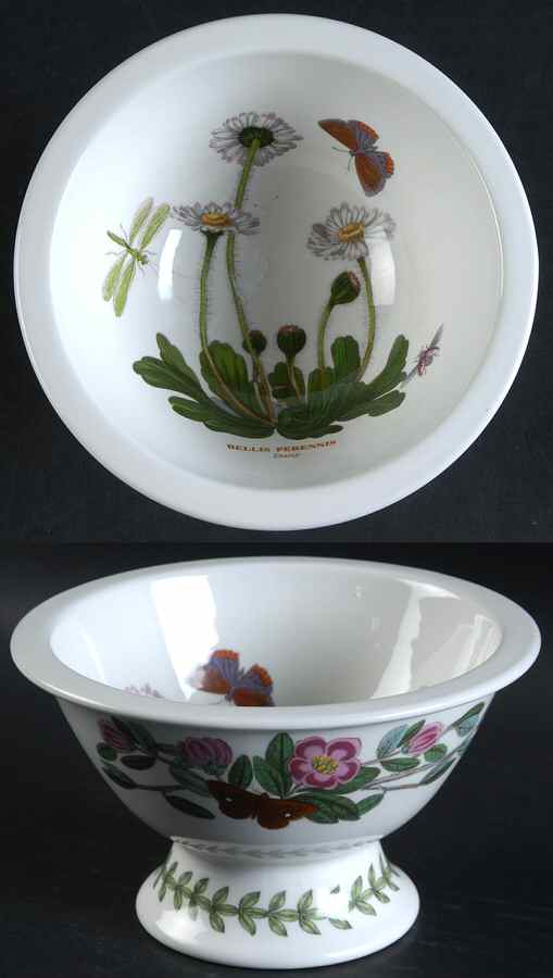 Botanic Garden Sovereign Shape Rim Footed Sorbet Aka Potpourri by Portmeirion-1