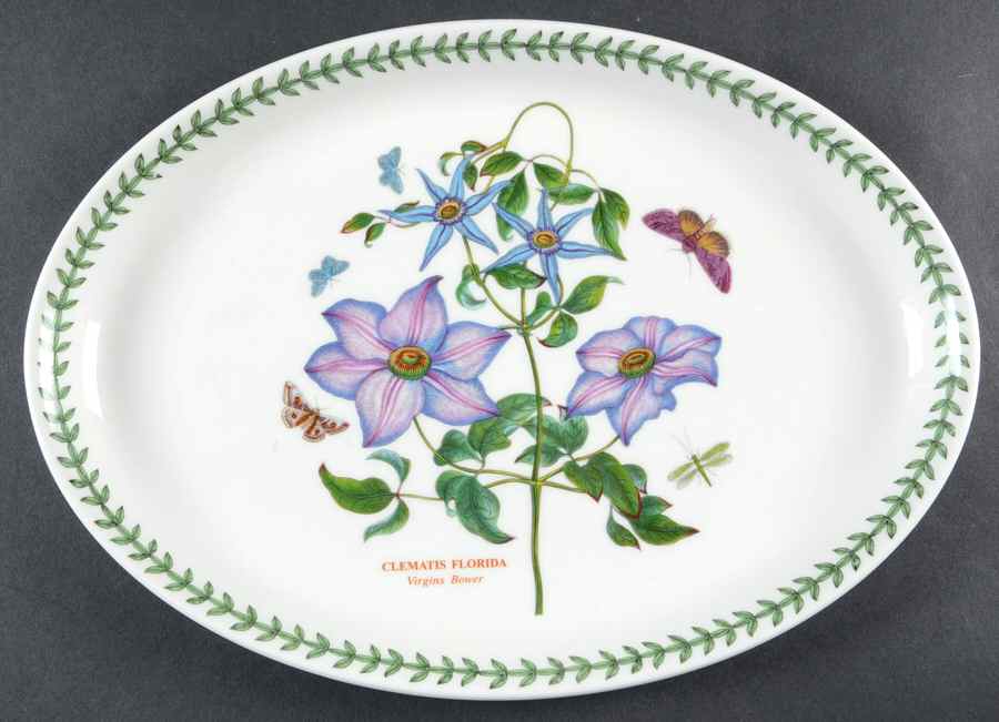 Botanic Garden 13" Oval Steak Platter by Portmeirion-1