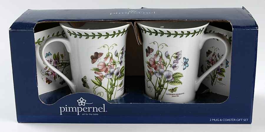 Botanic Garden (Set of 2) Pimpernel Mug & Coaster Set by Portmeirion-1