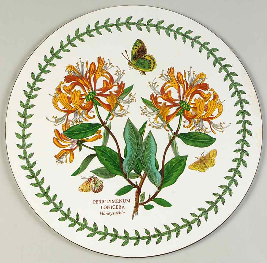 Botanic Garden Round Placemat with Cork Back by Portmeirion-1