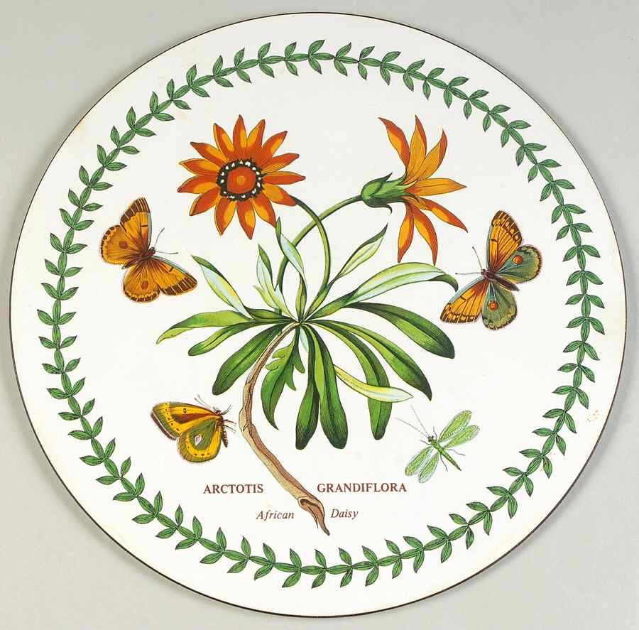 Botanic Garden Round Placemat with Cork Back by Portmeirion-1