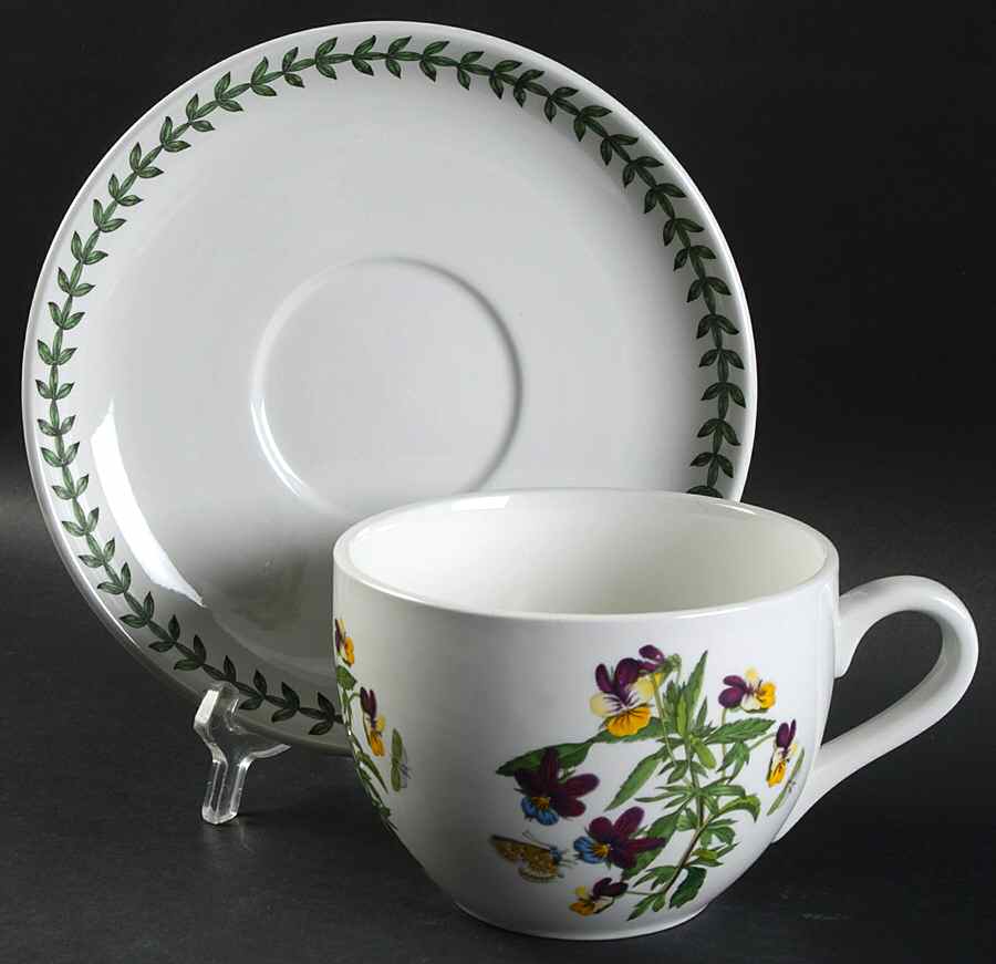 Botanic Garden Jumbo Cup & Saucer Set by Portmeirion-1