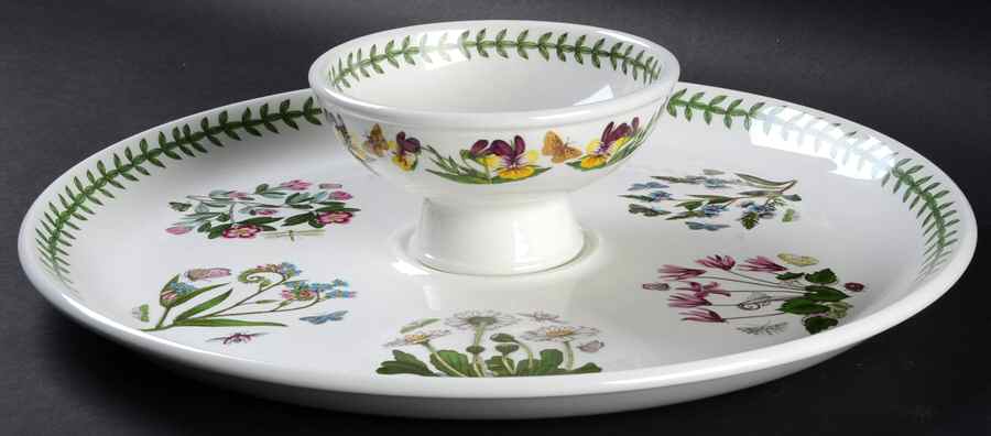 Botanic Garden Chip/Dip Set (Uses Sorbet for Dip) by Portmeirion-1