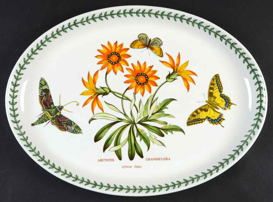 Botanic Garden 14" Oval Steak Platter by Portmeirion-1