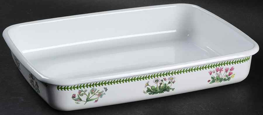 Botanic Garden 10" Metal Rectangular Baker by Portmeirion-1