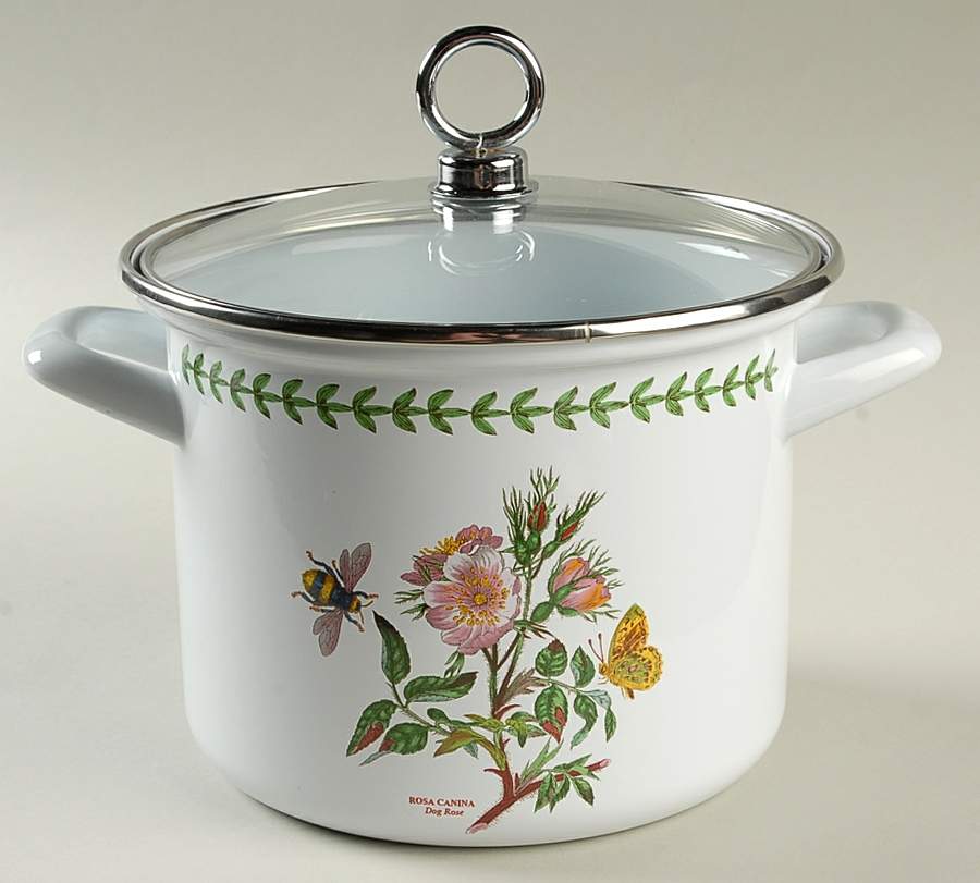 Botanic Garden 2.5 Qt Metal Stockpot & Lid by Portmeirion-1