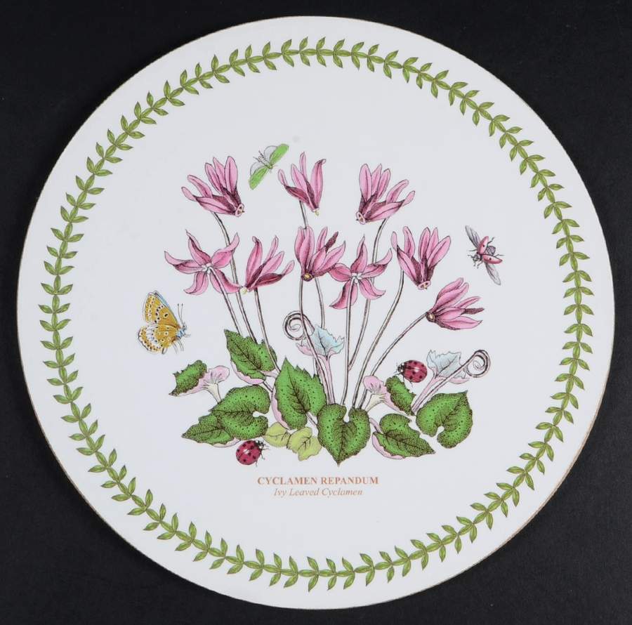 Botanic Garden Round Corkboard Placemat by Portmeirion-1