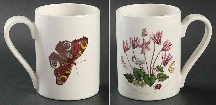 Botanic Garden 1972 Flower & Butterfly Mug by Portmeirion-1