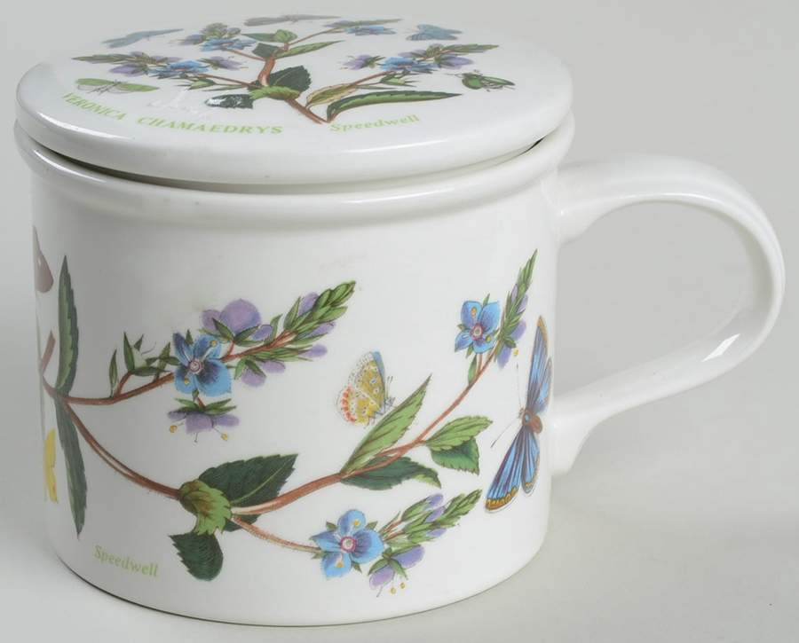 Botanic Garden Drum Breakfast Cup/Mug & Lid by Portmeirion-1