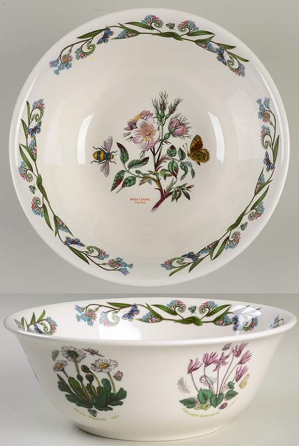 Botanic Garden 11" Flared Large Salad Serving Bowl by Portmeirion-1