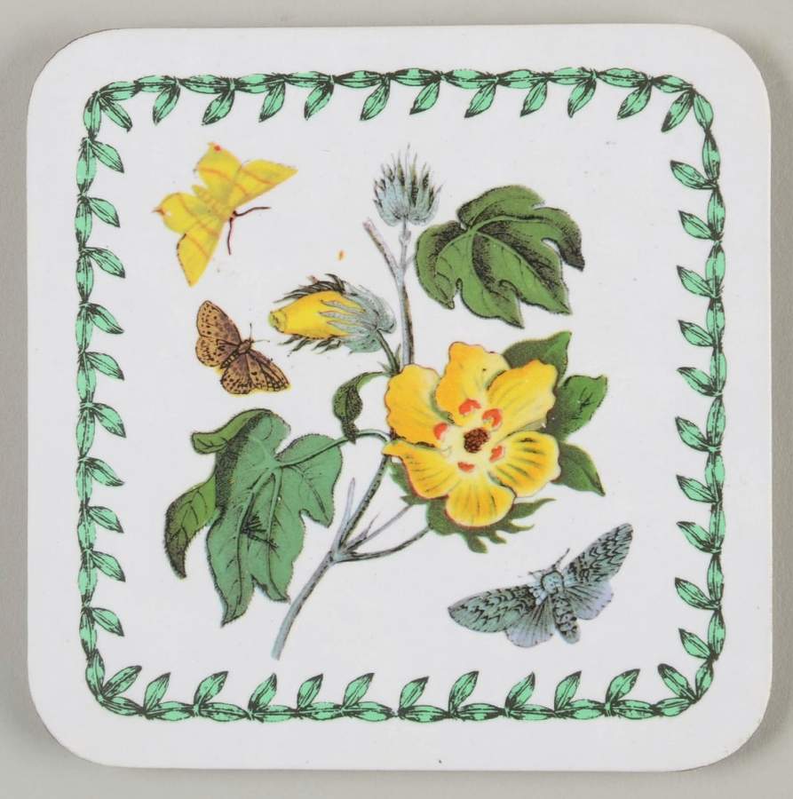 Botanic Garden Square Wood Coaster W/Felt Back by Portmeirion-1