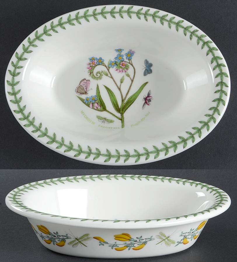 Botanic Garden 8" Oval Pie Baker by Portmeirion-1