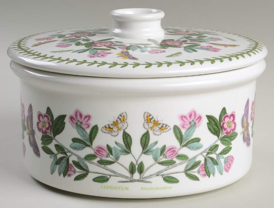 Botanic Garden 1.5 Qt Rd Cov Drum Casserole/Vegetable/Souffle by Portmeirion-1