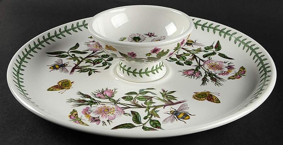 Botanic Garden Chip/Dip Set (Uses Sorbet for Dip) by Portmeirion-1