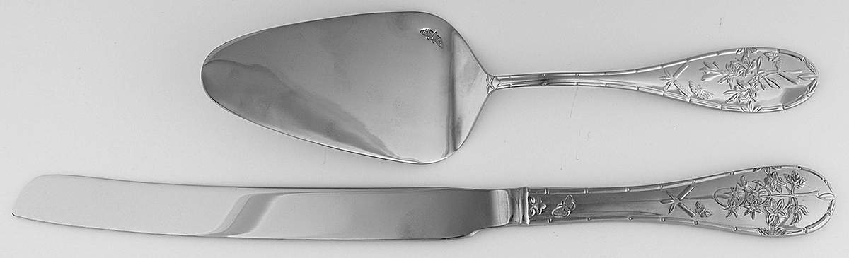 Botanic Garden (2 Pc.) Cake Set (Knife and Server) All Stainless by Portmeirion-1