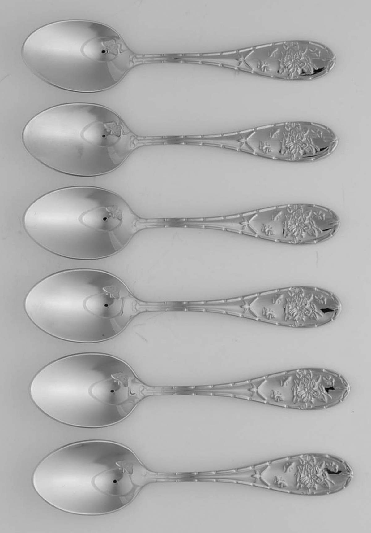 Botanic Garden All Stainless Demitasse Spoon - Set of 6 by Portmeirion-1