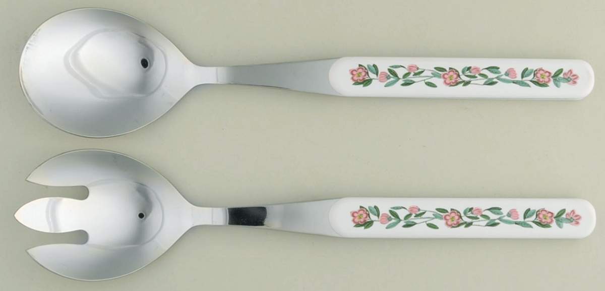 Botanic Garden 2pc Salad Set W/Stnlbwl & Plastic Handle by Portmeirion-1