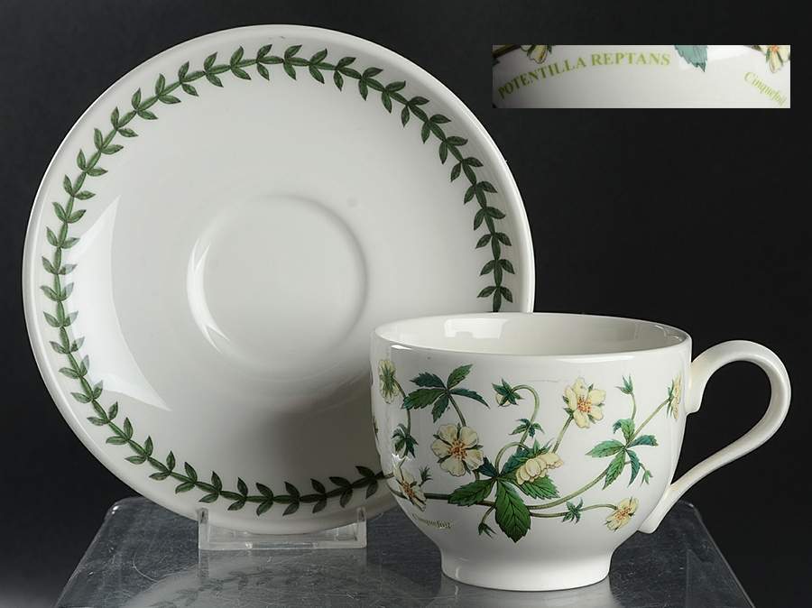 Botanic Garden Traditional Footed Cup & Saucer Set by Portmeirion-1