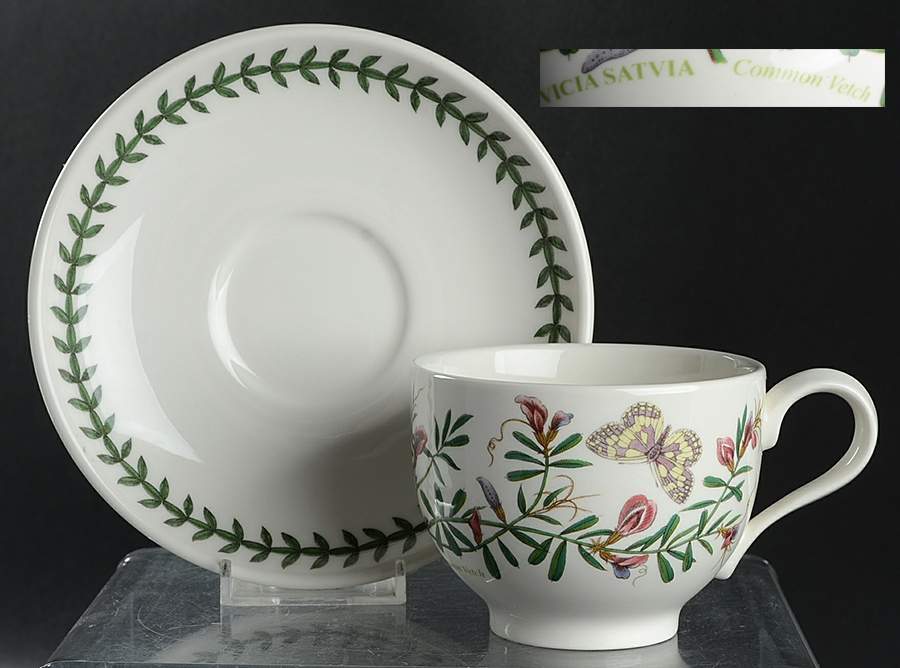 Botanic Garden Traditional Footed Cup & Saucer Set by Portmeirion-1
