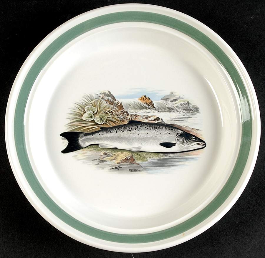Compleat Angler Band Salad Plate by Portmeirion-1