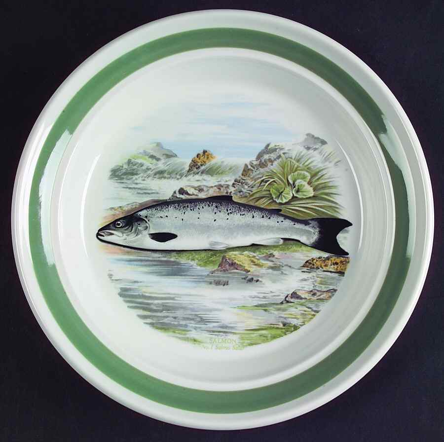 Compleat Angler Band Bread & Butter Plate by Portmeirion-1