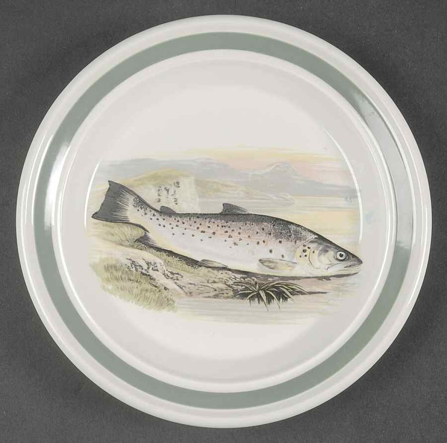 Compleat Angler Band Bread & Butter Plate by Portmeirion-1