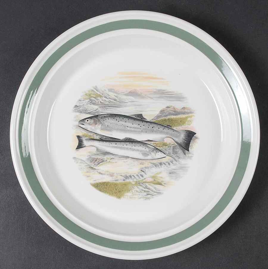 Compleat Angler Band Salad Plate by Portmeirion-1