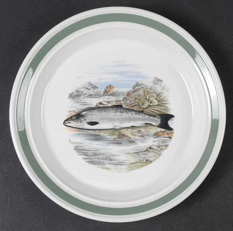 Compleat Angler Band Salad Plate by Portmeirion-1