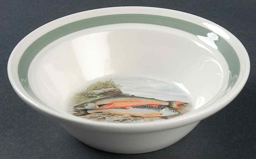 Compleat Angler Band Soup/Cereal Bowl by Portmeirion-1