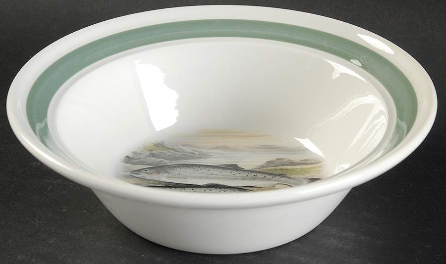 Compleat Angler Band Soup/Cereal Bowl by Portmeirion-1