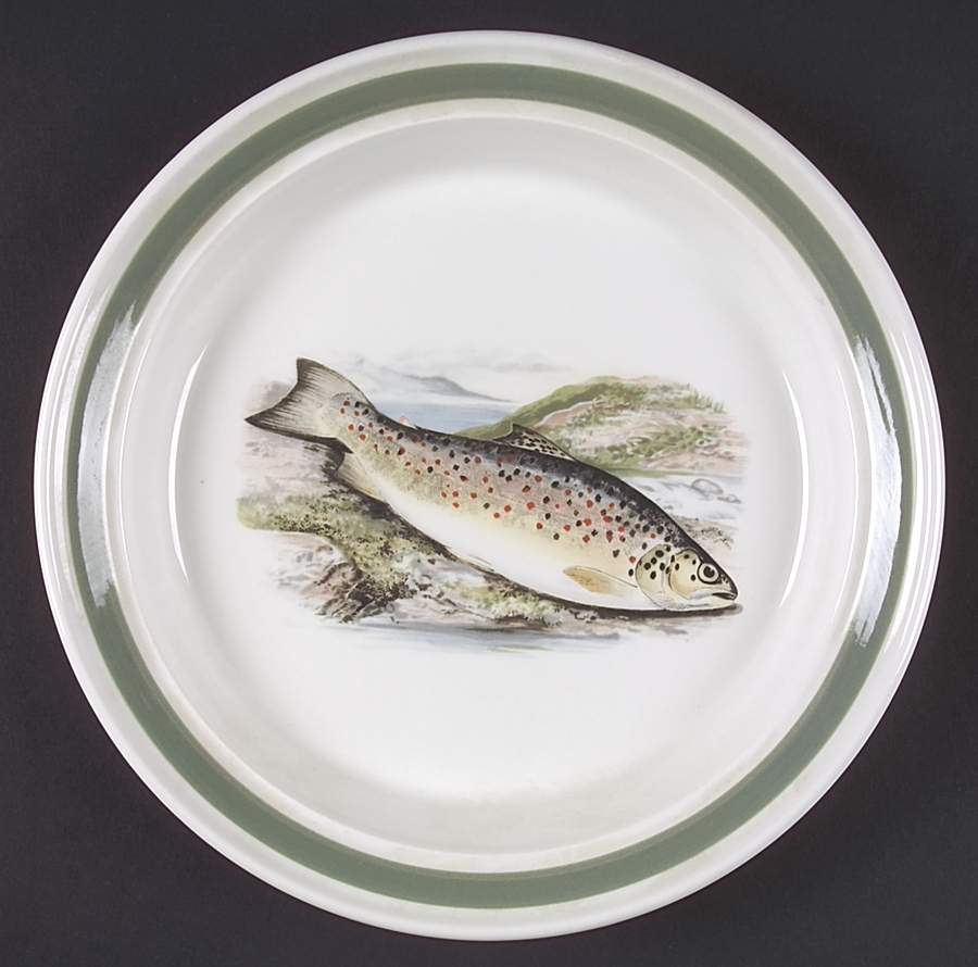 Compleat Angler Band Salad Plate by Portmeirion-1