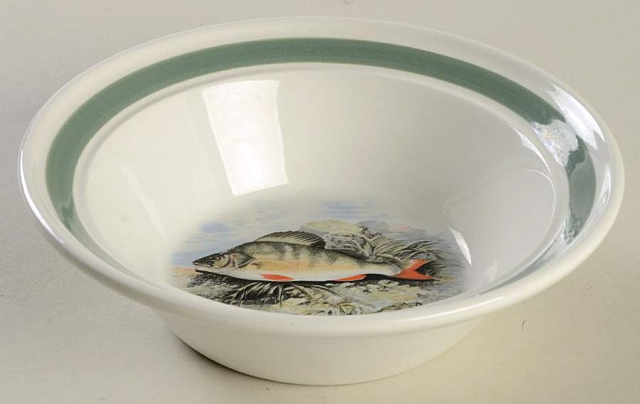 Compleat Angler Band Soup/Cereal Bowl by Portmeirion-1